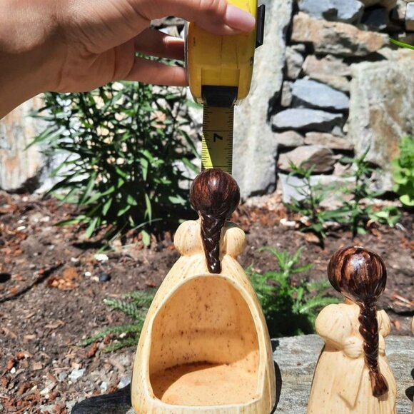 Vintage Cornhusk Ceramic S&P Shakers with Sponge Holder - Picture 4 of 6